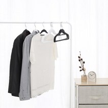 아트박스/홈앤하우스 모던 논슬립 옷걸이 40P(사이즈 택1), 남성용/블랙