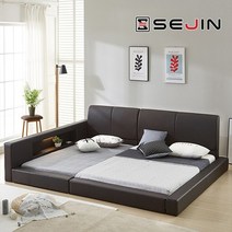 페로 오픈 패밀리침대+솔리드독립매트리스Q+SS, 아이보리