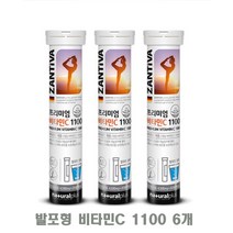 발포 비타민C 1100 6통 물에 타 먹는 발포형 추천, 6개, 20정