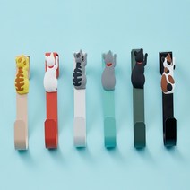 가제만 벽걸이 모자 가방걸이 도어후크 벽옷걸이 행거 CD-06﻿, 민트