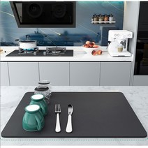 물먹는 뽀송 설거지패드 규조토 주방용품, 대(40*50cm)