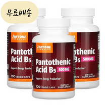 2+1 자로우 판토텐산 B5 500mg [미국 직배송] 100개입 x 1개 (3개월분)