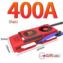 BMS 인산철 BMS Daly-리튬 이온 7S 24V 15A 20A 30A 40A 60A 100A 120A 300A 500A 리튬 배터리 보호 보드 밸런스 장착 리튬 이온 Ni, 01CHINA_20400A with Fan