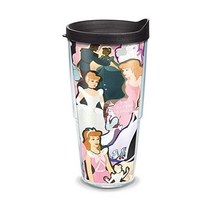 터비스 단열 텀블러 랩과 블랙 뚜껑이 있는 24oz 1345050, 1 Count (Pack of 1)_블랙