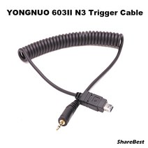 무선 동조기 카메라 촬영 조명 yongnuo ls-2.5 셔터 케이블 rf-603 n3
