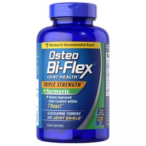 오스테오 바이플렉스 트리플 스트랭스 + 강황 관절 건강보조제 220정 Osteo Bi-Flex Triple Strength + Turmeric (220 ct.)