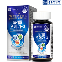 종근당건강 트리플 오메가3 1100mg 60캡슐 2개월 비타민C 비타민B 셀렌 아연 엽산