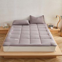 4cm토퍼 매트 사계절 극세사 양면 토퍼, Gray
