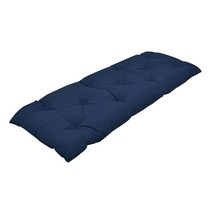 정원 라운지 벤치 긴 쿠션 hassock pouf home ground seat chair pad office chair backrest 쿠션 두꺼운 매트리스 futon, 3 네이비, 120x50cm