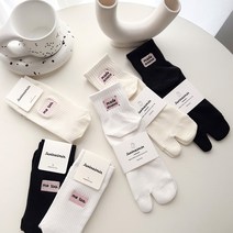 분리 발가락 양말 타비 블랙 화이트 두 발가락 양말 남성 여성 통기성 발가락 tabi foot finger cotton socks