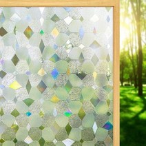 고급 리폼 가죽 스티커 시트지 레자 인조 윈도우 개인 정보 보호 필름 정적 유리가 달라붙는 비닐 3D 창문 데칼 레인보우 제어 자외선차단, 30x100cm, B44