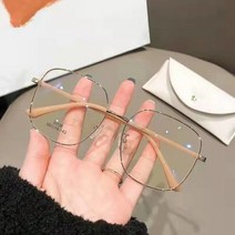 Net red 뿔테 가벼운 남성 여성 빅사이즈 패션 사각 안경테 얼굴작아보이는 안경