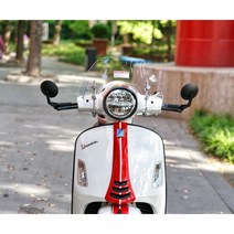 베스파 프리마베라 호환 윈드 스크린 스프린트 숏 앞유리 튜닝 윈드쉴드, 06.그레이 곡선, 1개