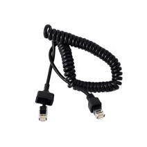 HYS 코일링 케이블 RJ45/8핀 교체용 KMC-35 KMC-32 KMC-30 마이크 케이블 Kenwood 모바일 라디오/RJ45/8핀 코일 케이블 네트워크 인터넷 코드