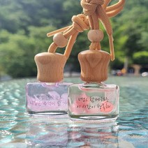 해피미니스 차량용 미니 디퓨저 만들기 diy 세트 걸이형 커플선물 취미생활 키트, 에메랄드, 일랑일랑