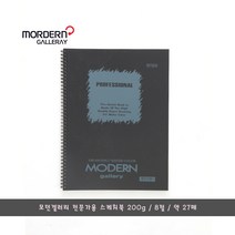 모던갤러리 전문가용 8절 스케치북 200g/약 27매