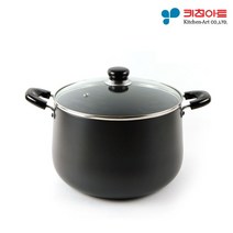 키친아트 쥬노 경질 냄비 깊은곰솥 22cm 블랙, 상세설명 참조, 없음