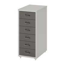 이케아 HELMER 헬메르 이동식서랍유닛 다크그레이/라이트그레이28x69cm 304.943.64, 블랙 003.419.71