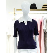 ab.f.z [ab.f.z] 꽈배기카라 반팔니트 (APX2HW-31D)