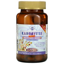 솔가 Kangavites 멀티비타민 미네랄 어린이용 포뮬라 바운신 베리 츄어블 120정