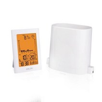 풍량계 풍속계 차압계 풍속 풍향 무선 레인 게이지 LCD 디지털 기상 관측 장치 실내/실외 시간 온도계 실시간 강우 기록 비 측정 센서, CHINA, WHITE