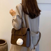 모던 무드 여성 숄더백 서류 캔버스 빈티지 대학생 핸드백