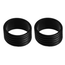 2 Lot 실리콘 테니스 라켓 그립 고정 핸들 봉인 된 루프 커버 끝 반지 랩 래퍼 잠금 링, 04 Black