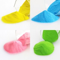 샌드 아트용 모래 1kg 다양한 색상, 잔디 녹색1kg