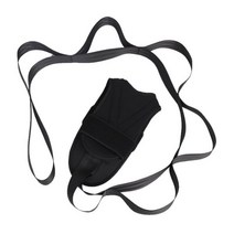 [케이로] 485120 KOMZER 요가 스트레치 스트랩 다리 스트레처 발 스트레칭 벨트 루프 포함 체조 밴드 인대 운동 훈련, Universal, Black