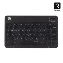 로이체 KT5 PRO 무선 블루투스 키보드 슬림 초경량, KT5PRO블랙, 1개