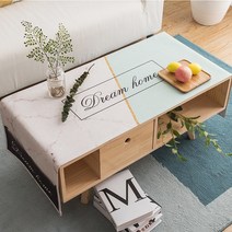 명품 식탁보 모던 미니멀 테이블보 코튼 린넨 Yinshang, 【면 및 리넨 방수 모델】 60 * 180cm, 녹색 새벽 커피 테이블 피복