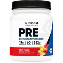 뉴트리코스트 프리워크아웃 파우더 콤플렉스 푸르츠 펀치 60회분 60서빙, 882g, 1개