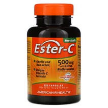 고용량 아메리칸 헬스 에스테르-C 시트러스 바이오플라보노이드 함유 500 mg 120 캡슐, 120 개