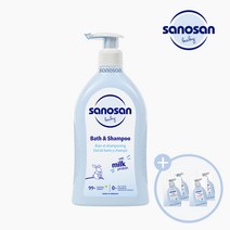 사노산 베이비 바스앤샴푸 500ml 행복쇼핑 신생아 아기 유아 헤어 바디워시