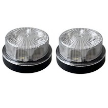 비상 스트로브 라이트 트럭 사이드 12V/24V LED 트레일러 클리어런스 밴 마커 레드/화이트/앰버/블루/그린, 02 12V -24V, 04 White