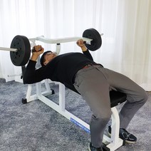 대한스포츠 햄머벤치 프레스 60kg세트 30~90kg선택 해머벤치, 주물분체바벨40kg