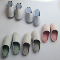 남녀공용 모던 심플 실내용 거실 슬리퍼 스트라이프 실내화, 레드