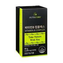 뉴트리코어 비타민B 컴플렉스 1000mg 60정 1개, 상세페이지 참조, 상세페이지 참조, 상세페이지 참조, 상세페이지 참조, 상세페이지 참조