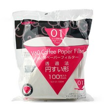하리오 커피 종이필터 VCF01 100매, 화이트