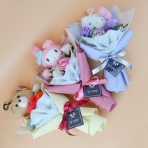 마이멜로디 키티 테드 인형꽃다발 발렌타인데이 화이트데이 로즈데이 생일 기념일 선물