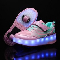 인라인스케이트 USB 충전 어린이 스 니 커 즈 원격 제어 바퀴 소녀 소년 Led 신발 키즈 운동 화 롤러 스케이트