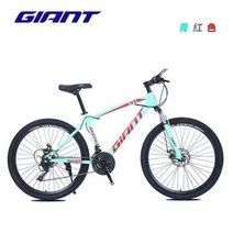 GIANT 자이언트 산악 자전거 더블 디스크 브레이크 충격 흡수 오프로드 트위터 java 자바sava 사바, 26인치, 24속도 xtc800그린레드
