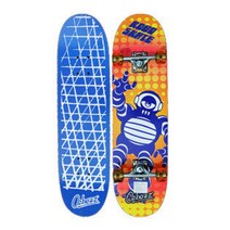 오즈보즈 더블 킥 초보자 스케이트보드 SV408, 블루로봇