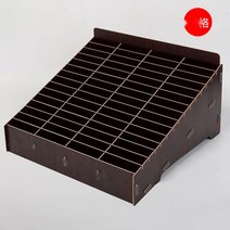 명함수납함 핸드폰 오피스 호텔 꽂이 스탠드 사무실 케이스, 60칸 호두