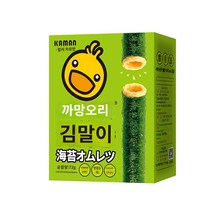 카만 에그롤 크림치즈맛 21.9g X 10개 중국 대만 과자 스낵 간식 오리알, 72g-김맛-오믈렛