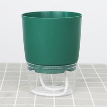 레이어 게으른 자체 급수 화분 화분 화분 자동 물 흡수 즙이 많은 양식 플라스틱 수경 화분꽃치자 95, 14.5cm c