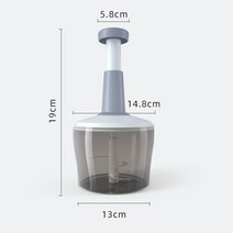 주방 다기능 프레스 유형 전기 고기 분쇄기 스테인레스 스틸 고기 다진 마늘 야채 커터 주방 도구, as shown, 하나