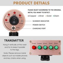 금속탐지기 AKS 3D 지하 금속 탐지기 1200M 장거리 휴대용 금 보물 파는 스캐너 헌터 시커 미국 플러그, 한개옵션0