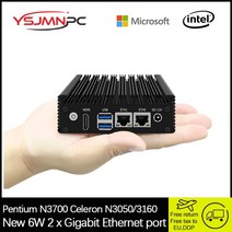 산업용 컴퓨터 PC x86 소프트 라우팅 셀러론 n3050n3160n3700 미니 6w 저전력 팬리스 포켓 에너지 절약 마이크로, 셀러론 n3050, 유럽 ​​연합, 램 4기가 32기가 SSD