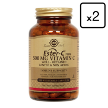 솔가 에스터 C플러스 500 비타민씨 500mg 베지캡슐 100정 2병 세트